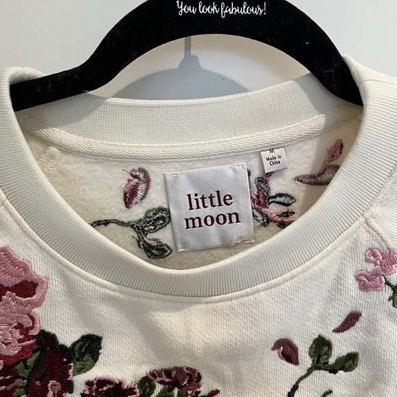 ARITZIA Little Moon Embroidered Sweatshirt - Picture 4 of 4